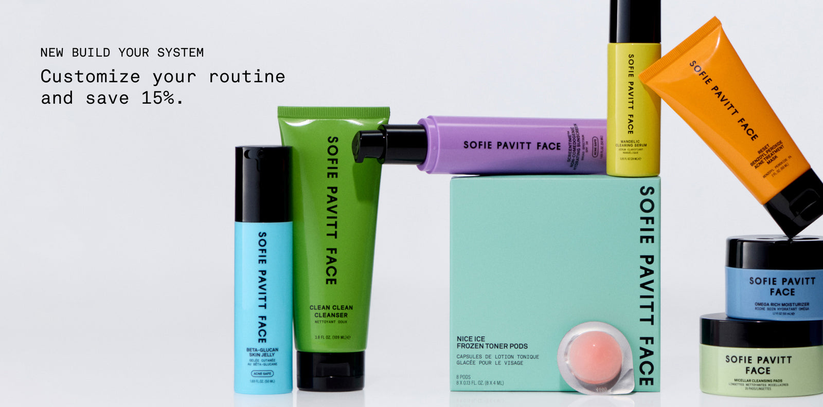 Sofie Pavitt Face product lineup